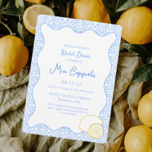 Citron bleu méditerranéen Fête des mariées italien