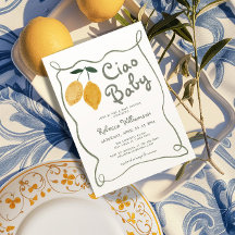 Citron Italien Amalfi Baby shower neutre