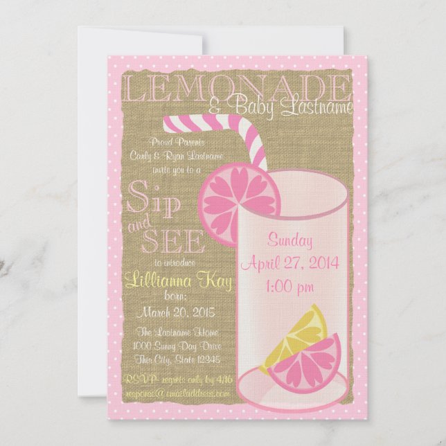 Invitation citronnade Sip et voir (Devant)