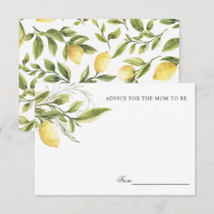 Invitation Citrons et mère feuille pour être Conseil ou recet