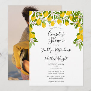 Invitation Citrons Vert Mariage Couples Douche Photo