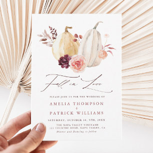 Invitation Citrouille Automne Automne Mariage