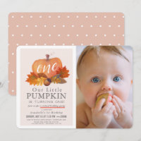 Citrouille Automne rose Photo Virtual 1er Annivers