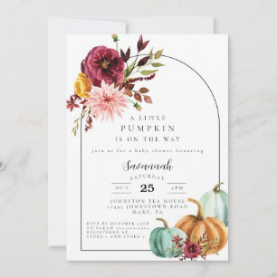 Invitation Citrouille Baby shower Baby shower d'automne Invit