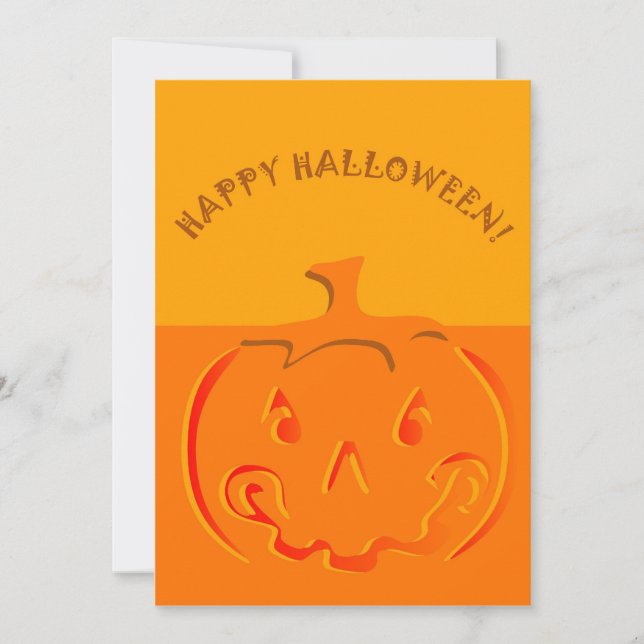 Invitation Citrouille BLANK Halloween (Devant)