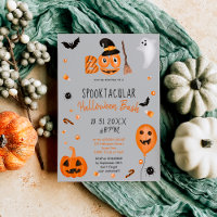 Citrouille Boo Halloween bash gris