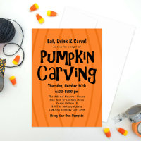 Citrouille Carving Orange et Black Halloween Party