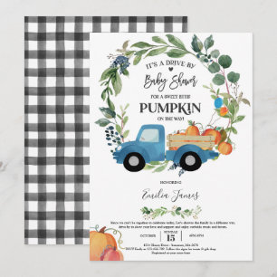 Invitation Citrouille d'automne du Citrouille pour bébé Garço