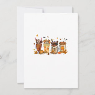 Invitation Citrouille de café d'automne épice Latte Thanksgiv