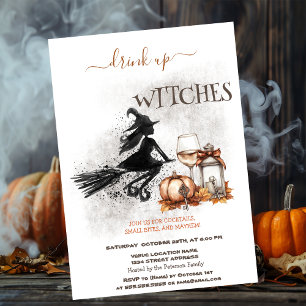 Invitation Citrouille de lanterne d'arc de sorcière Halloween