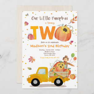 Invitation Citrouille de tournesol d'automne Citrouille d'ann