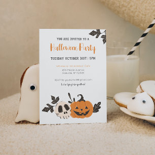 Invitation Citrouille du parti Halloween