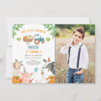Citrouille Farm Barnyard Fall Boy Party Anniversai