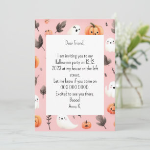 Invitation Citrouille Helloween