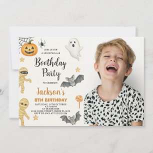 Invitation Citrouille Patch Kids Halloween Anniversaire Invit