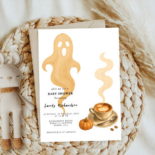 Invitation Citrouille Spice Automne Café Boissons Baby shower