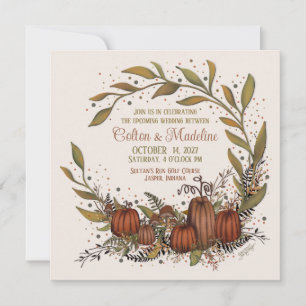Invitation Citrouille Wreath Automne Automne Inspirivity Mari