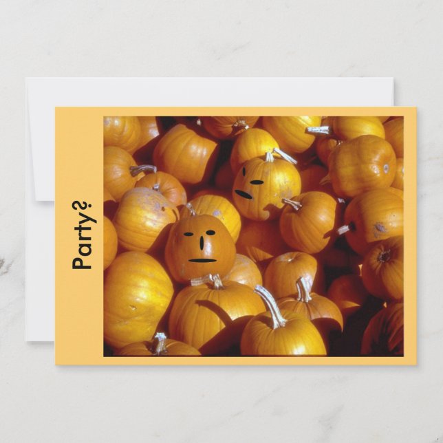 Invitation - Citrouilles de fête (Devant)