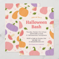Citrouilles et champignons d'Halloween