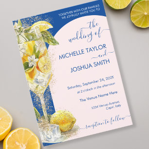 Invitation Citrus citron Limoncello Italie Destination Mariag