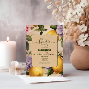 Invitation Citrus Citrus Été Baby shower neutre pour les homm
