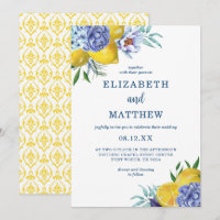 Citrus Lemon Floral Mariage