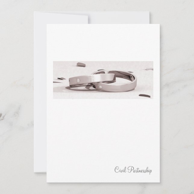 Invitation civil d'association de BL d'anneaux (Devant)