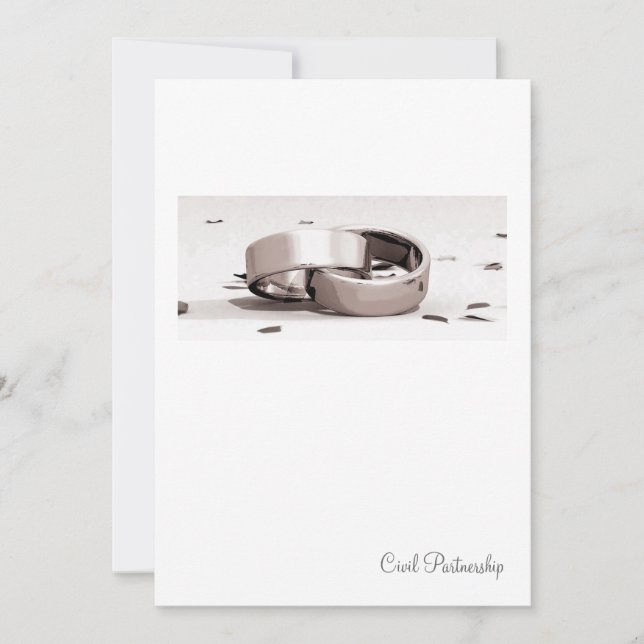 Invitation civil d'association de Blc- d'anneaux (Devant)