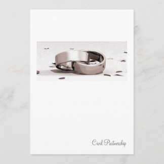 Invitation civil d'association de Blc- d'anneaux