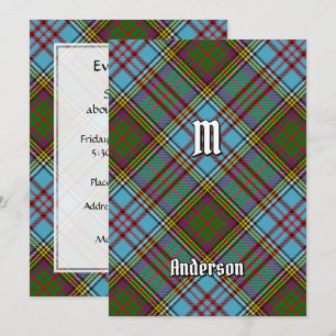 Invitation Clan Anderson Tartan