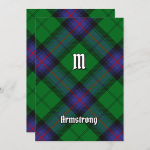 Invitation Clan Armstrong Tartan
