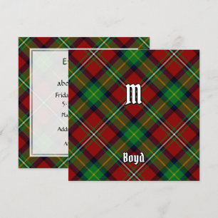 Invitation Clan Boyd Tartan