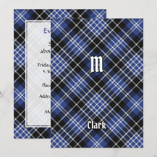 Invitation Clan Clark Tartan