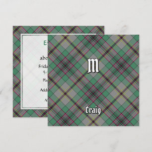Invitation Clan Craig Tartan