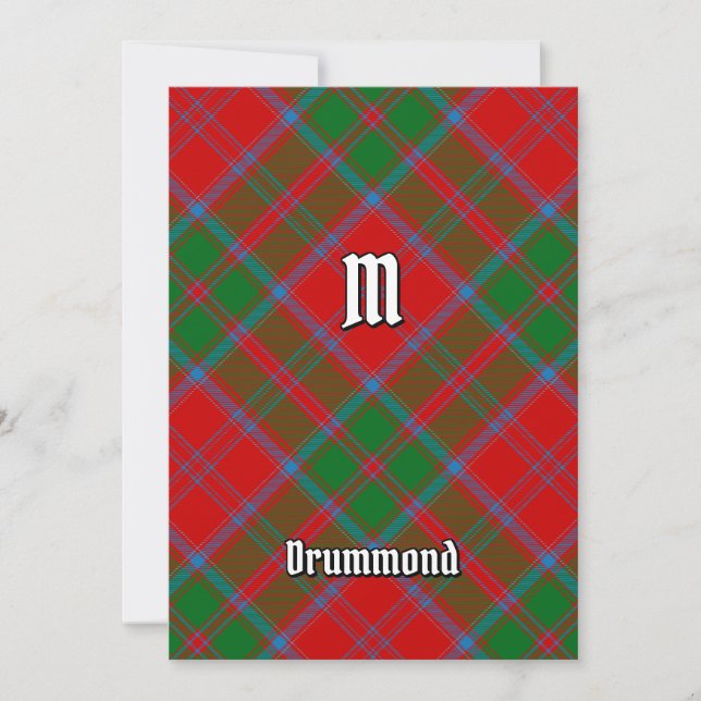 Invitation Clan Drummond Tartan (Devant)
