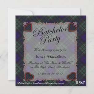 Invitation Clan écossais de Maccallum - Plaid