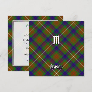 Invitation Clan Fraser Chasse Tartan