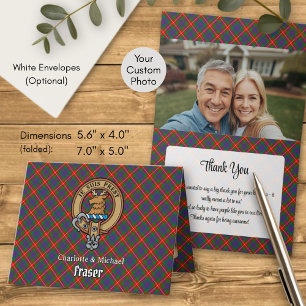 Invitation Clan Fraser de Lovat Crête sur Tartan
