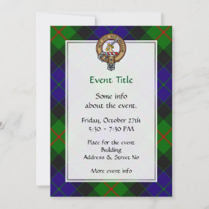 Invitation Clan Gunn Crest