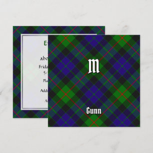 Invitation Clan Gunn Tartan
