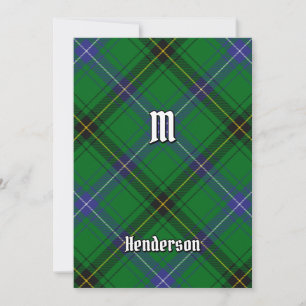 Invitation Clan Henderson Tartan
