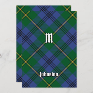 Invitation Clan Johnston Tartan