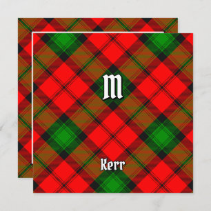 Invitation Clan Kerr Tartan