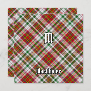 Invitation Clan MacAlister robe Tartan