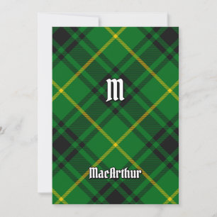 Invitation Clan MacArthur Tartan
