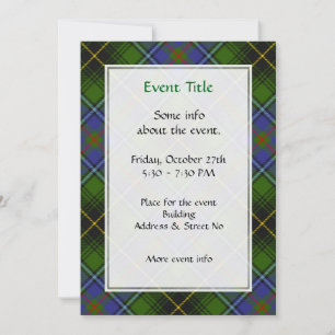 Invitation Clan MacInnes Tartan