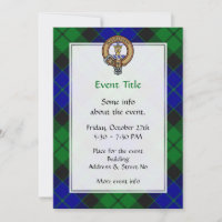 Clan MacKay Crest sur Tartan