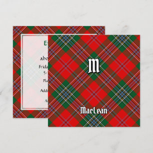 Invitation Clan MacLean Tartan