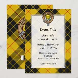 Invitation Clan MacLeod de Lewis Crest