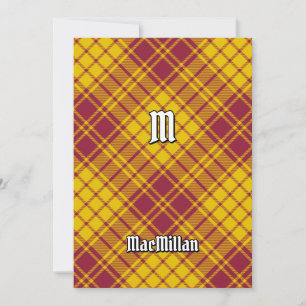 Invitation Clan MacMillan robe Tartan